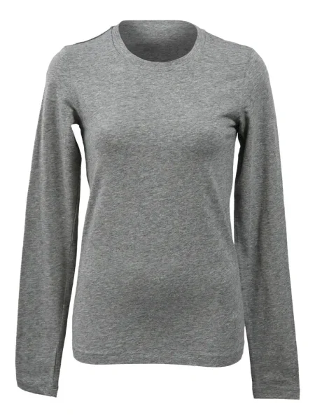 Tricou Theory cu decolteu rotund lung gri