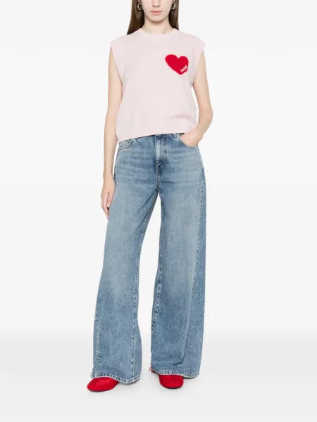 Blugi Ag Jeans cu autograf albastru