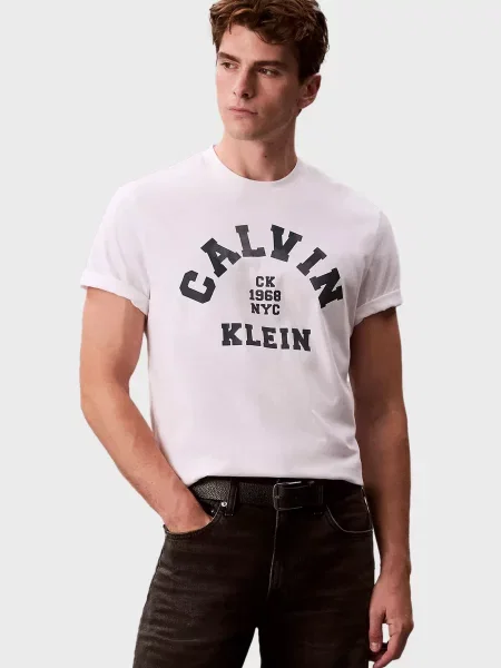 Графічний футболка Calvin Klein Jeans біла