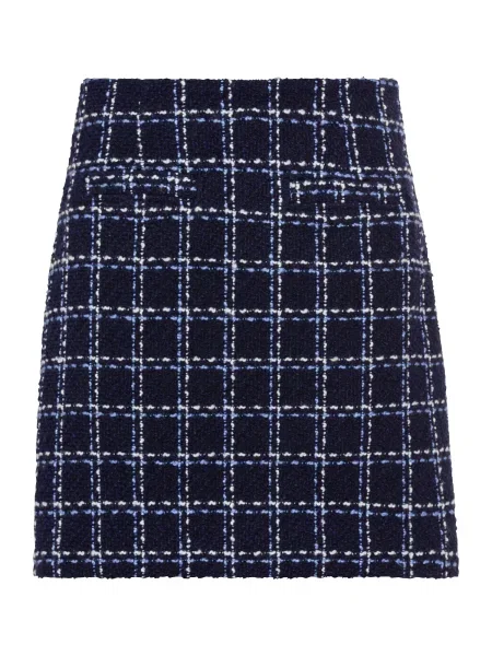 LASCANA Fustă bleumarin alb