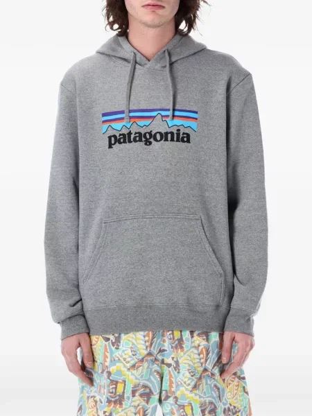 Hoodie Patagonia με σχέδιο γκρι