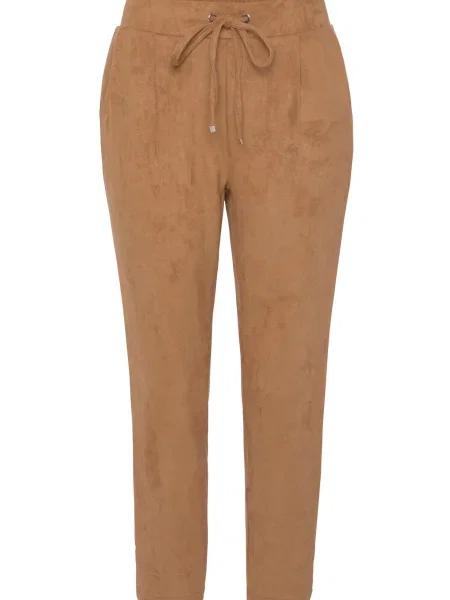 LASCANA Pantaloni cămilă maro
