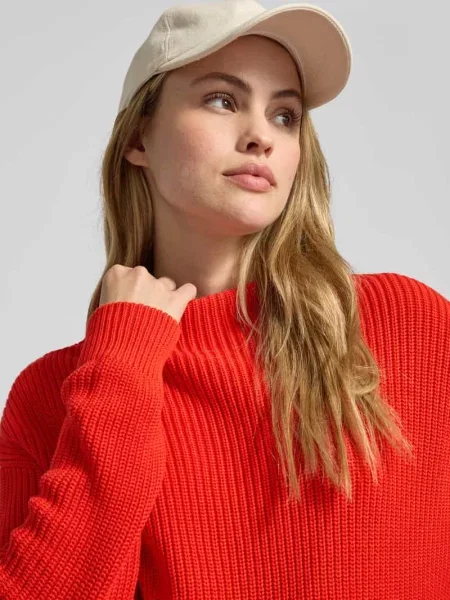Sweter z dzianiny ze stójką i tunelem Jake*s Casual