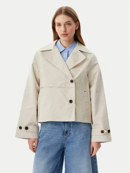 Καπαρτίνα Tommy Jeans μπεζ