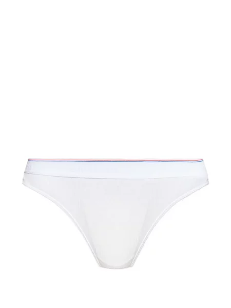 Chiloți tanga Alexander Wang cu autograf alb