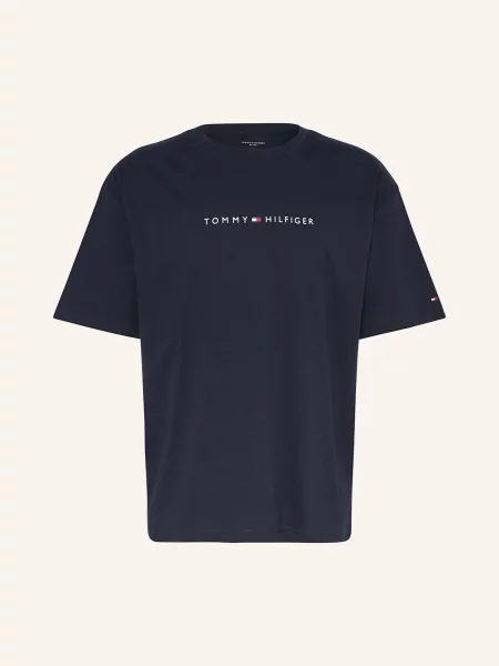 Tommy Hilfiger Koszulka Rekreacyjna blau granatowa