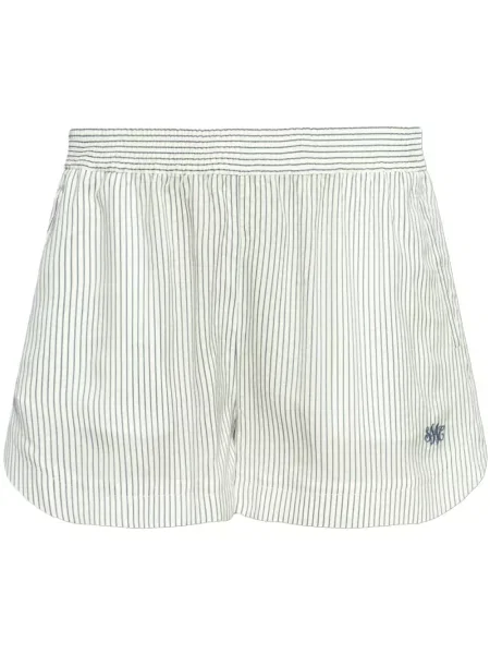 Pantaloni scurți Stella Mccartney de mătase alb