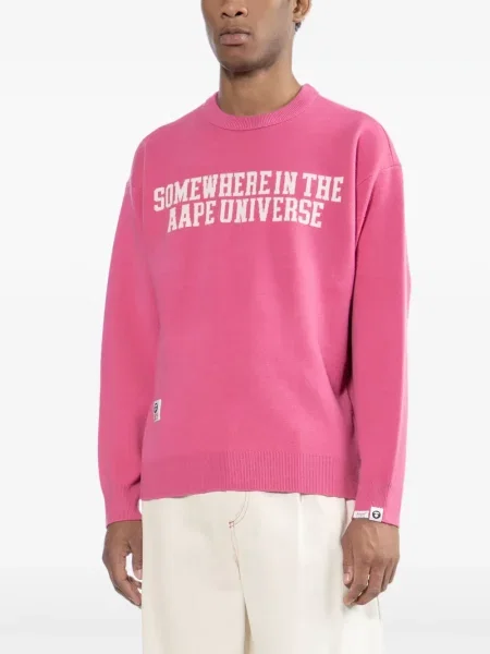 Hanorac Aape By A Bathing Ape cu imagine roz