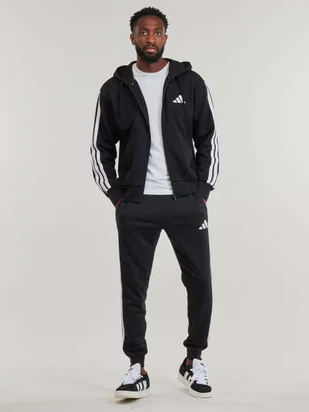 Prugaste hlače Adidas crna