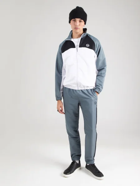 Sergio Tacchini Tréningový komplet Metropolis kamenná / čierna biela