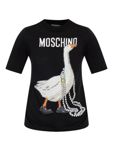 Tricou Moschino cu imagine negru