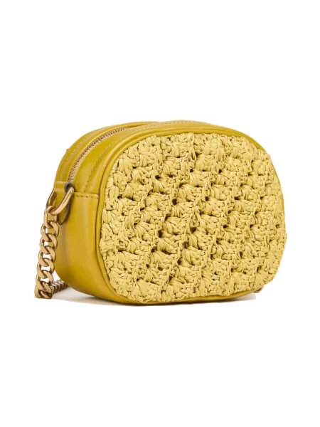 Torebka Tory Burch skórzana z logo zielona