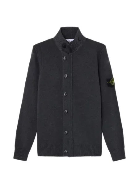 Pulover Stone Island cu strasuri gri