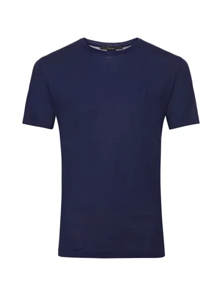 Тениска Billionaire бродирана синьо