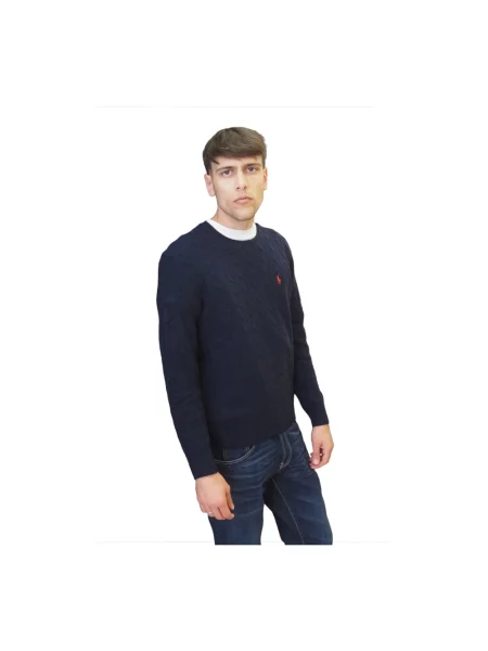Sweter Ralph Lauren z kaszmiru niebieski