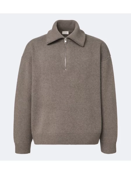 Tricou polo Frame de lână gri