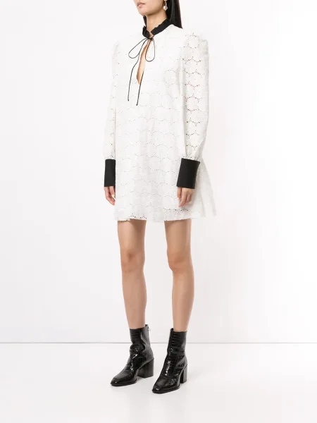 Rochie Macgraw din dantelă de costum alb