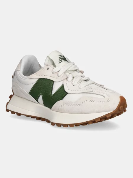 Кожени маратонки New Balance бежово