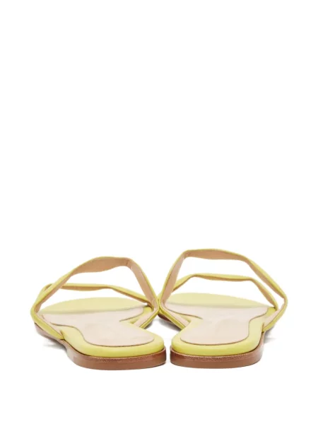 Sandale Gianvito Rossi din piele fără toc verde