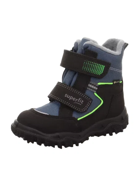 SUPERFIT Bocanci de zăpadă HUSKY safir / verde neon negru