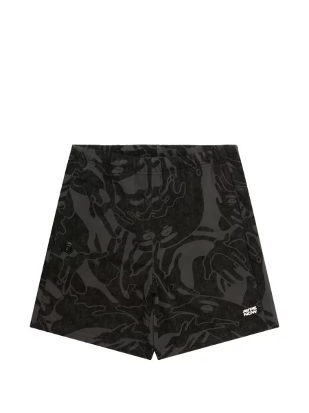 Pantaloni scurți Aape By A Bathing Ape cu model camuflaj negru