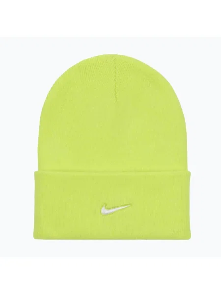 Zimná čiapka Nike Peak Swoosh Beanie cyber/white biela