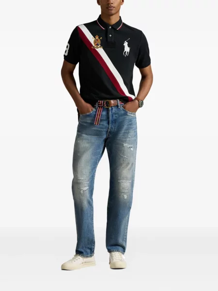 Șosete Polo Ralph Lauren cu 5 buzunare cu broderie tricotate albastru