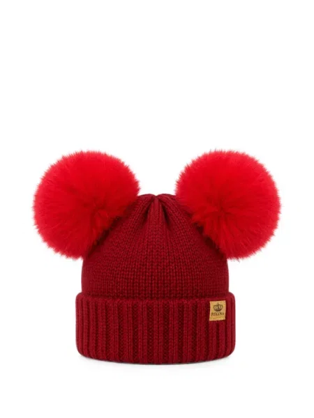 Dětské čepice Cuffie Regina červený