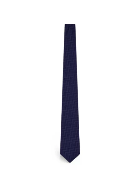 Cravată Giorgio Armani din jacard albastru