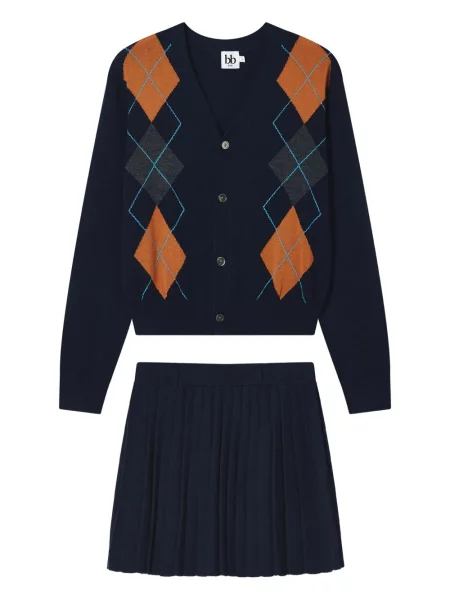 Mały spódnica plisowana B+ab niebieska