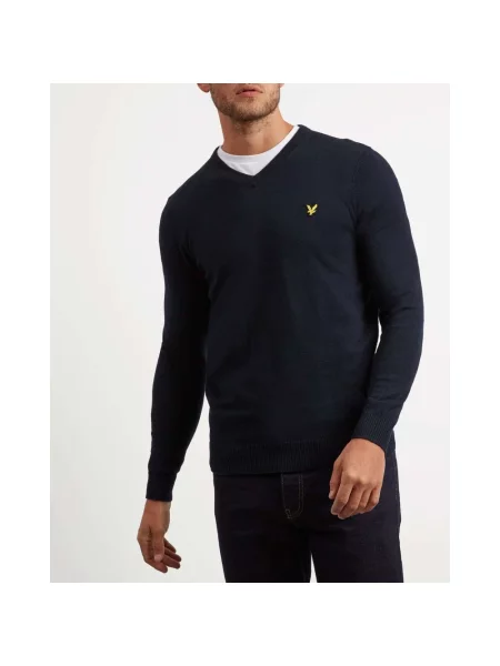Sweter Lyle & Scott niebieski