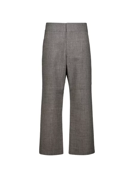 Pantaloni Fear Of God de lână fără toc gri