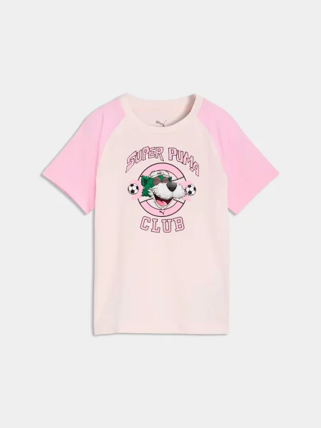 Дитяча Футболка PUMA Super Tee комбінований верх рожевий