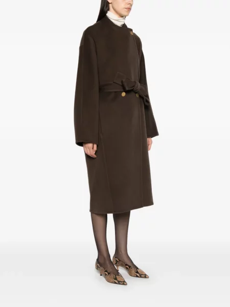Cu centură palton Alberta Ferretti maro