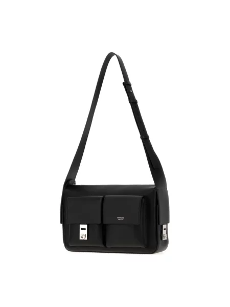 Torba crossbody Ferragamo skórzana czarna