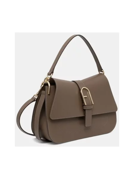 Furla torebka crossbody skórzana brązowa