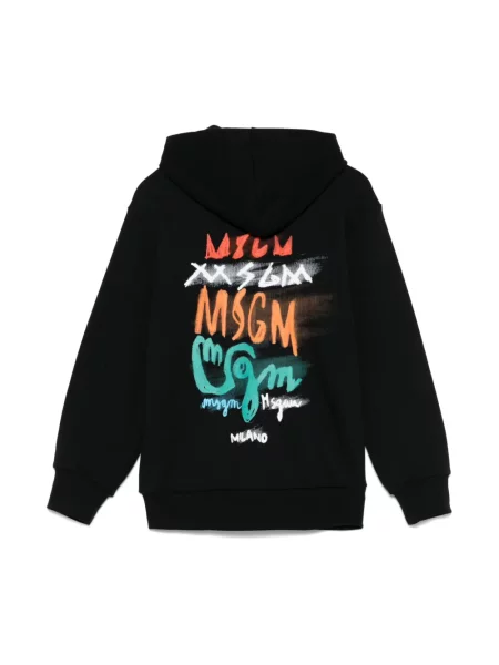 Bluza z kapturem dziecięca Msgm czarna