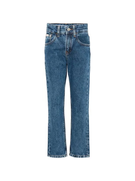 Dětské straight fit džíny Calvin Klein modré