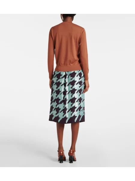 Pulover Dries Van Noten de lână portocaliu