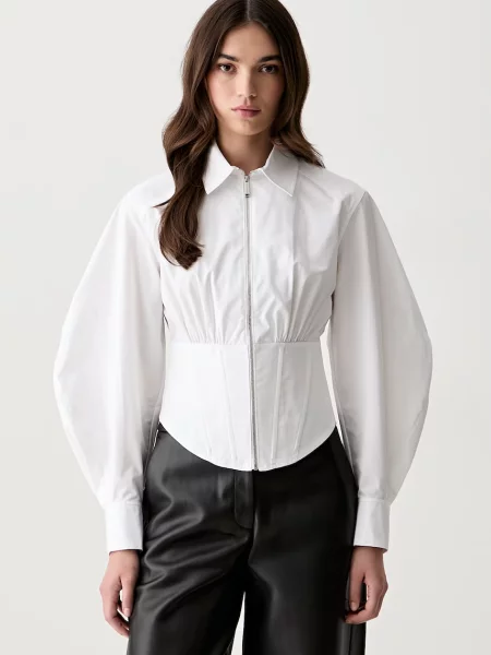 Karl Lagerfeld cămașă pentru femei din alb
