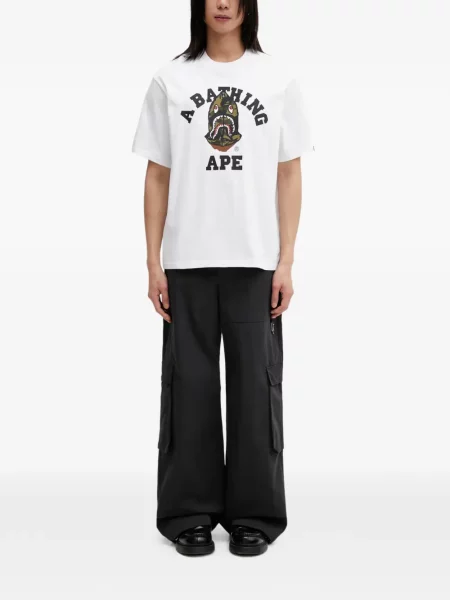 Kerek nyakú póló A Bathing Ape® fehér