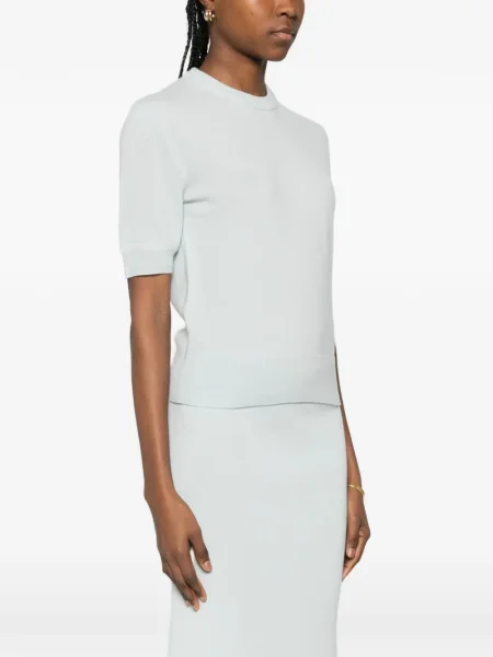 Tricou Jil Sander scurt albastru