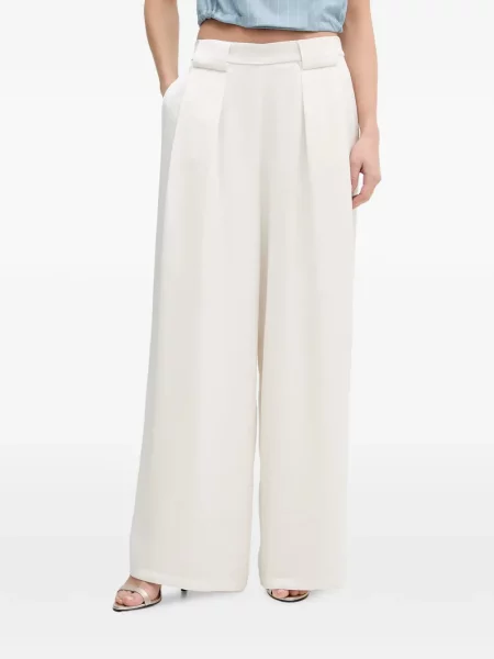 Pantaloni palazzo Dkny cu talie înaltă