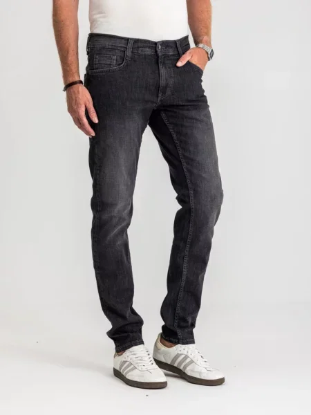 MUSTANG Farmer Mustang Style Oregon Tapered Denim Black kék farmer fekete