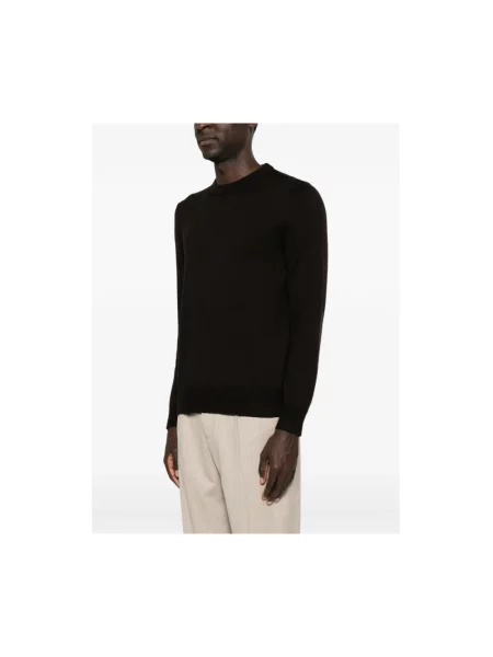 Sweter La Fileria brązowy