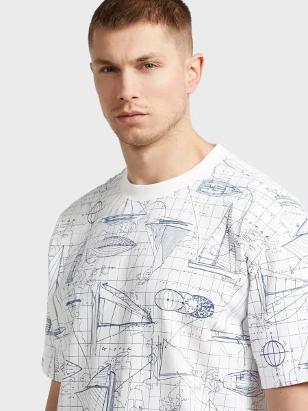 Футболка G-star Raw з принтом біла