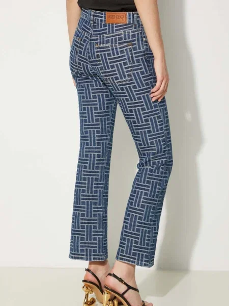 Джинси Kenzo Bara Cropped Fit Jeans висока посадка