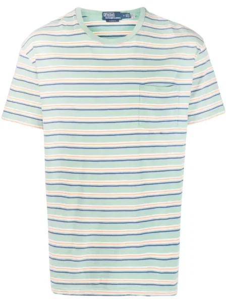 Majica Polo Ralph Lauren s vezom karirana zelena