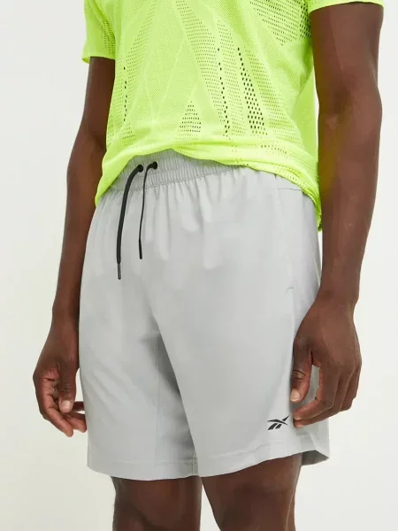 Къс панталон за трениране Reebok Workout Ready сиво