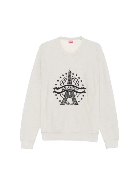 Bluza Kenzo z nadrukiem szara